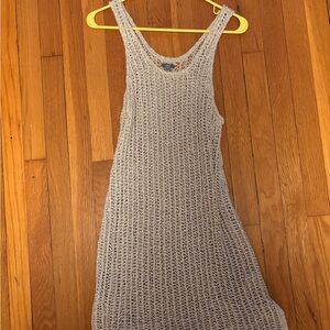 Wide Knit Swimsuit Coverup Mini Dress - aerie - M